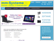 Tablet Screenshot of mm-systeme.de